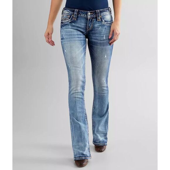 Marely Boot Stretch Jean ROCK REVIVAL Size 26 - Picture 1 of 9